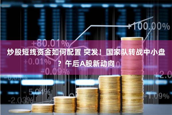 炒股短线资金如何配置 突发！国家队转战中小盘？午后A股新动向