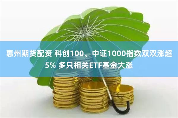 惠州期货配资 科创100、中证1000指数双双涨超5% 多只相关ETF基金大涨