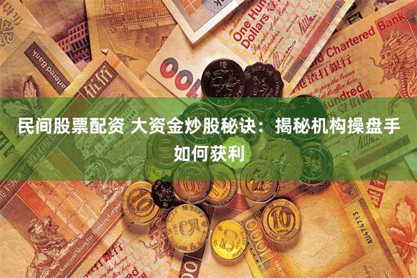 民间股票配资 大资金炒股秘诀：揭秘机构操盘手如何获利