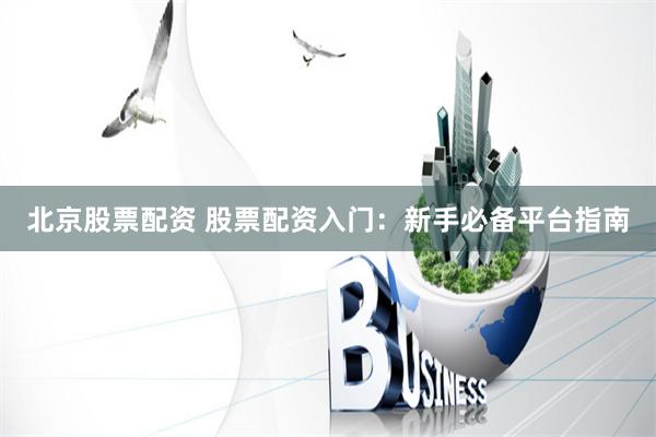 北京股票配资 股票配资入门：新手必备平台指南
